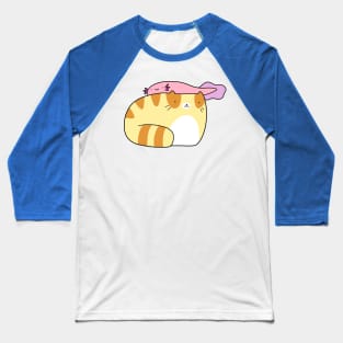 Axolotl and Tabby Baseball T-Shirt